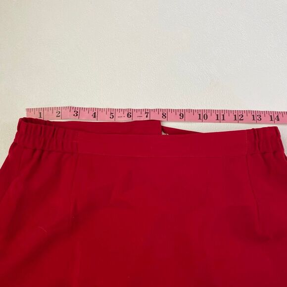 Tiffany Collection Red Midi Skirt Size 8 Vintage Classic High Waist Pencil Skirt - Picture 4 of 7